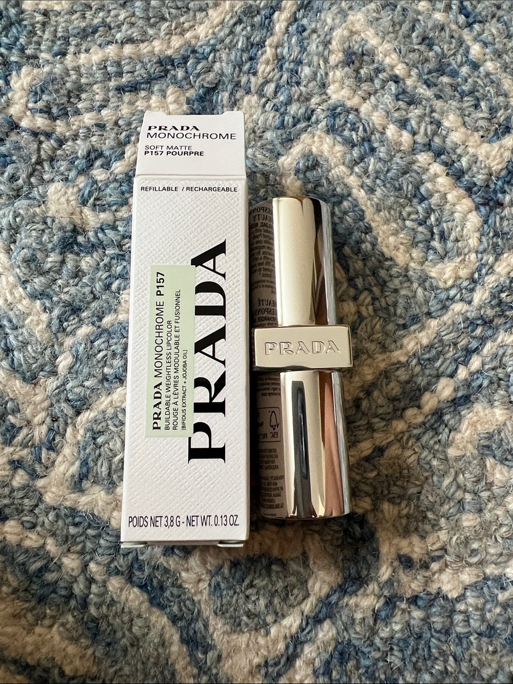 Prada Monochrome Soft Matte Lipstick - Pourpre (Purple)